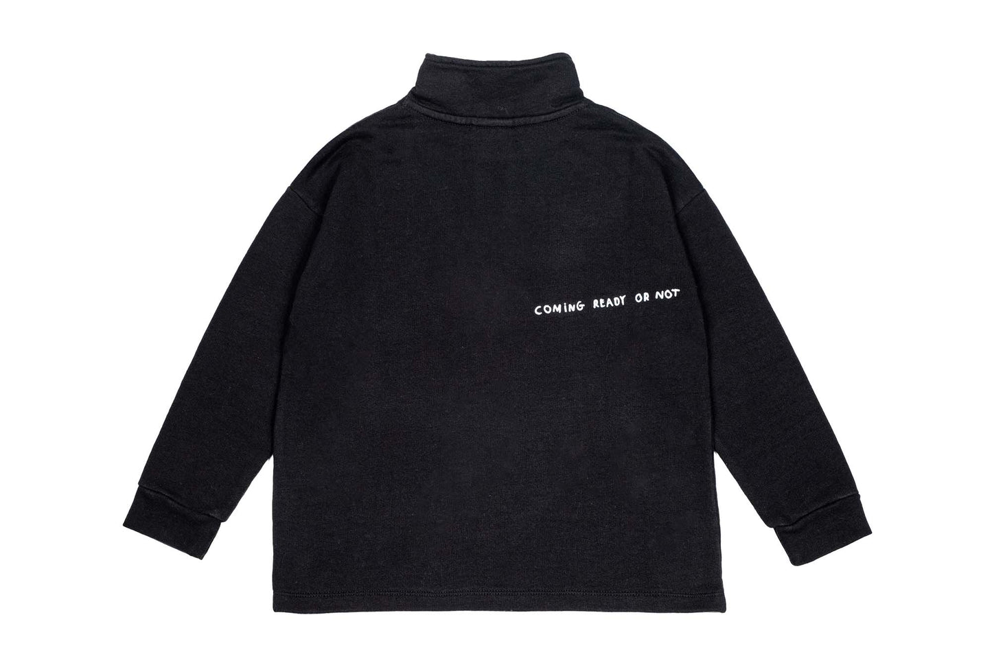 Black Half Zip-Up Sweater