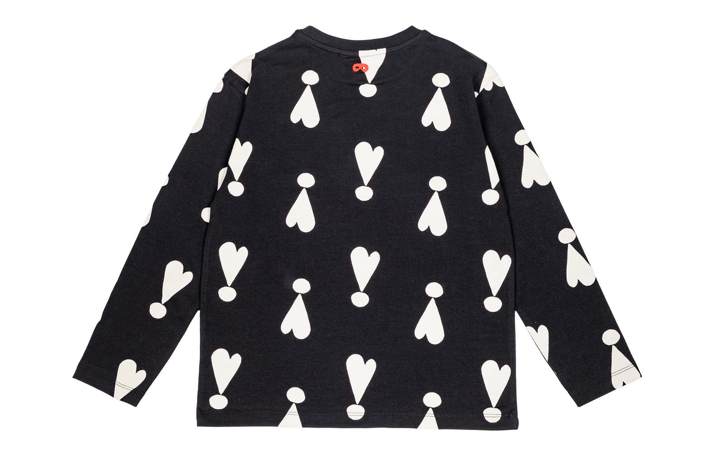 Black Exclamation Hearts Longsleeve T-shirt