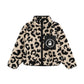 Leopard Sherpa Teddy Jacket